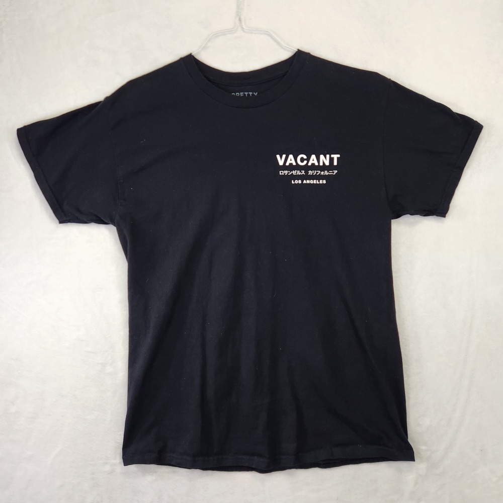 PRETTY VACANT Mens Black Los‎ Angeles Graphic T Shirt Large Cotton